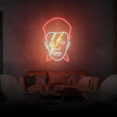 David bowie LED neon sign, perfect for any room, colorful LED neon sign, get in touch for any custom LED neon sign enquiries you may have, London neon will help you create any custom LED neon sign designs you might have. our LED neon signs are the most affordable on the market and we will price beat any other UK LED neon sign quote. check out our pre made LED neon signs in our LED neon sign store