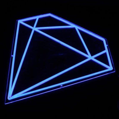 Blue diamond LED neon sign, perfect for any room, colorful LED neon sign, get in touch for any custom LED neon sign enquiries you may have, London neon will help you create any custom LED neon sign designs you might have. our LED neon signs are the most affordable on the market and we will price beat any other UK LED neon sign quote. check out our pre made LED neon signs in our LED neon sign store